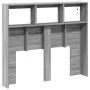 Bed headboard with LED light Sonoma gray 100x17x102 cm by vidaXL, Headboards and footboards - Ref: Foro24-839194, Price: 76,8...