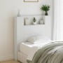 Bed headboard with white LED light 100x16.5x103.5 cm by vidaXL, Headboards and footboards - Ref: Foro24-839231, Price: 82,33 ...