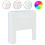 Bettkopfteil mit weißem LED-Licht 100x16,5x103,5 cm von vidaXL, Kopf- und Fußteile - Ref: Foro24-839231, Preis: 81,09 €, Raba...