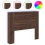 Kopfteil in Eichenbraun mit LED-Licht, 120 x 16,5 x 103,5 cm von vidaXL, Kopf- und Fußteile - Ref: Foro24-839244, Preis: 90,0...