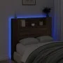 Kopfteil in Eichenbraun mit LED-Licht, 120 x 16,5 x 103,5 cm von vidaXL, Kopf- und Fußteile - Ref: Foro24-839244, Preis: 88,5...