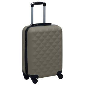 Maleta trolley con ruedas rígida ABS gris antracita