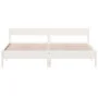 Estructura cama cabecero madera maciza pino blanco 180x200 cm de vidaXL, Camas y somieres - Ref: Foro24-3216213, Precio: 199,...