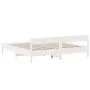 Estructura cama cabecero madera maciza pino blanco 180x200 cm de vidaXL, Camas y somieres - Ref: Foro24-3216213, Precio: 199,...