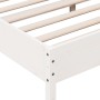 Solid white pine wood headboard bed frame 180x200 cm by vidaXL, Beds and slatted bases - Ref: Foro24-3216213, Price: 202,05 €...