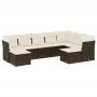 9-piece garden sofa set and brown synthetic rattan cushions by vidaXL, Garden sets - Ref: Foro24-3250412, Price: 566,66 €, Di...
