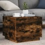 Couchtisch mit LED-Leuchten, geräucherte Eiche, 50 x 50 x 40 cm von vidaXL, Couchtisch - Ref: Foro24-839872, Preis: 45,64 €, ...