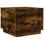 Coffee table with LED lights smoked oak 50x50x40 cm by vidaXL, Coffee table - Ref: Foro24-839872, Price: 46,36 €, Discount: %
