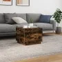 Coffee table with LED lights smoked oak 50x50x40 cm by vidaXL, Coffee table - Ref: Foro24-839872, Price: 46,36 €, Discount: %