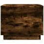 Coffee table with LED lights smoked oak 50x50x40 cm by vidaXL, Coffee table - Ref: Foro24-839872, Price: 46,36 €, Discount: %