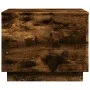 Coffee table with LED lights smoked oak 50x50x40 cm by vidaXL, Coffee table - Ref: Foro24-839872, Price: 46,36 €, Discount: %