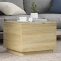 Couchtisch mit LED-Leuchten Sonoma-Eiche 50x50x40 cm von vidaXL, Couchtisch - Ref: Foro24-839870, Preis: 47,96 €, Rabatt: %