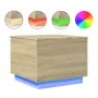 Couchtisch mit LED-Leuchten Sonoma-Eiche 50x50x40 cm von vidaXL, Couchtisch - Ref: Foro24-839870, Preis: 47,96 €, Rabatt: %