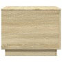 Coffee table with LED lights Sonoma oak 50x50x40 cm by vidaXL, Coffee table - Ref: Foro24-839870, Price: 46,66 €, Discount: %