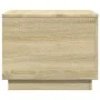 Couchtisch mit LED-Leuchten Sonoma-Eiche 50x50x40 cm von vidaXL, Couchtisch - Ref: Foro24-839870, Preis: 47,96 €, Rabatt: %