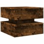Coffee table with LED lights smoked oak 50x50x40 cm by vidaXL, Coffee table - Ref: Foro24-839858, Price: 55,83 €, Discount: %
