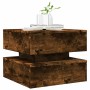 Coffee table with LED lights smoked oak 50x50x40 cm by vidaXL, Coffee table - Ref: Foro24-839858, Price: 55,83 €, Discount: %