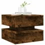 Coffee table with LED lights smoked oak 50x50x40 cm by vidaXL, Coffee table - Ref: Foro24-839858, Price: 68,26 €, Discount: %