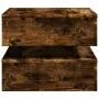 Coffee table with LED lights smoked oak 50x50x40 cm by vidaXL, Coffee table - Ref: Foro24-839858, Price: 68,26 €, Discount: %