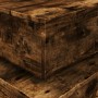 Coffee table with LED lights smoked oak 50x50x40 cm by vidaXL, Coffee table - Ref: Foro24-839858, Price: 55,83 €, Discount: %