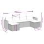 6-piece garden sofa set and brown synthetic rattan cushions by vidaXL, Garden sets - Ref: Foro24-3263549, Price: 350,56 €, Di...
