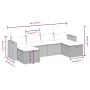 6-teilige Gartensofagarnitur und braune synthetische Rattankissen von vidaXL, Gartensets - Ref: Foro24-3263549, Preis: 368,72...