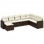 8-teilige Gartensofagarnitur und braune synthetische Rattankissen von vidaXL, Gartensets - Ref: Foro24-3263589, Preis: 523,29...