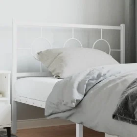 White metal headboard 107 cm by vidaXL, Headboards and footboards - Ref: Foro24-376305, Price: 35,37 €, Discount: %