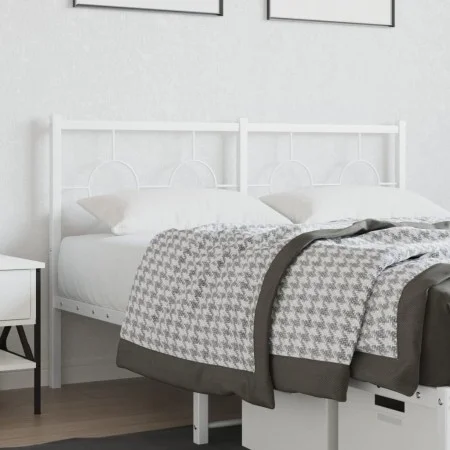 Kopfteil aus weißem Metall, 135 cm von vidaXL, Kopf- und Fußteile - Ref: Foro24-376307, Preis: 40,18 €, Rabatt: %