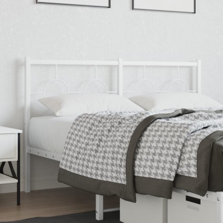 Kopfteil aus weißem Metall, 135 cm von vidaXL, Kopf- und Fußteile - Ref: Foro24-376307, Preis: 40,69 €, Rabatt: %