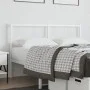Cabecero de metal blanco 135 cm de vidaXL, Cabeceros y pies de cama - Ref: Foro24-376307, Precio: 40,17 €, Descuento: %