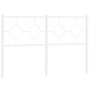 Cabecero de metal blanco 135 cm de vidaXL, Cabeceros y pies de cama - Ref: Foro24-376307, Precio: 40,69 €, Descuento: %