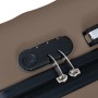 Juego de maletas rígidas con ruedas 3 piezas ABS marrón by vidaXL, Suitcases - Ref: Foro24-92418, Price: 136,92 €, Discount: %