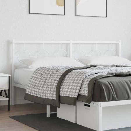 Kopfteil aus weißem Metall, 180 cm von vidaXL, Kopf- und Fußteile - Ref: Foro24-376311, Preis: 43,26 €, Rabatt: %