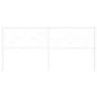 Cabecero de metal blanco 180 cm de vidaXL, Cabeceros y pies de cama - Ref: Foro24-376311, Precio: 42,71 €, Descuento: %