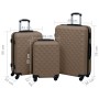 Juego de maletas rígidas con ruedas 3 piezas ABS marrón by vidaXL, Suitcases - Ref: Foro24-92418, Price: 136,92 €, Discount: %
