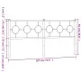 Cabecero de metal blanco 180 cm de vidaXL, Cabeceros y pies de cama - Ref: Foro24-376311, Precio: 42,71 €, Descuento: %
