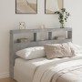 Bettkopfteil in Betongrau mit LED-Licht, 160 x 17 x 102 cm von vidaXL, Kopf- und Fußteile - Ref: Foro24-839206, Preis: 92,49 ...