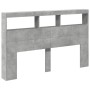 Bettkopfteil in Betongrau mit LED-Licht, 160 x 17 x 102 cm von vidaXL, Kopf- und Fußteile - Ref: Foro24-839206, Preis: 92,49 ...
