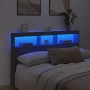Bettkopfteil in Betongrau mit LED-Licht, 160 x 17 x 102 cm von vidaXL, Kopf- und Fußteile - Ref: Foro24-839206, Preis: 92,49 ...