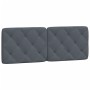 Dunkelgraues, samtgepolstertes Kopfteil 140 cm von vidaXL, Kopf- und Fußteile - Ref: Foro24-374728, Preis: 54,73 €, Rabatt: %