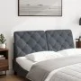Cabecero de cama acolchado terciopelo gris oscuro 140 cm de vidaXL, Cabeceros y pies de cama - Ref: Foro24-374728, Precio: 58...