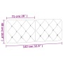 Dunkelgraues, samtgepolstertes Kopfteil 140 cm von vidaXL, Kopf- und Fußteile - Ref: Foro24-374728, Preis: 54,73 €, Rabatt: %