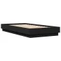 Estructura de cama madera de ingeniería negra 75x190 cm de vidaXL, Camas y somieres - Ref: Foro24-839638, Precio: 82,13 €, De...