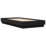 Estructura de cama madera de ingeniería negra 75x190 cm de vidaXL, Camas y somieres - Ref: Foro24-839638, Precio: 83,15 €, De...