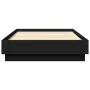 Estructura de cama madera de ingeniería negra 75x190 cm de vidaXL, Camas y somieres - Ref: Foro24-839638, Precio: 82,13 €, De...