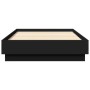 Estructura de cama madera de ingeniería negra 75x190 cm de vidaXL, Camas y somieres - Ref: Foro24-839638, Precio: 83,15 €, De...