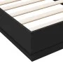 Estructura de cama madera de ingeniería negra 75x190 cm de vidaXL, Camas y somieres - Ref: Foro24-839638, Precio: 82,13 €, De...