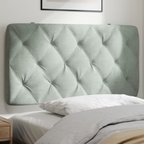 Light gray velvet padded bed headboard 100 cm by vidaXL, Headboards and footboards - Ref: Foro24-374714, Price: 39,85 €, Disc...