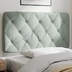 Light gray velvet padded bed headboard 100 cm by vidaXL, Headboards and footboards - Ref: Foro24-374714, Price: 39,42 €, Disc...